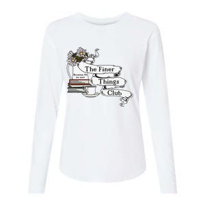 The Office Finer Things Club Womens Cotton Relaxed Long Sleeve T-Shirt