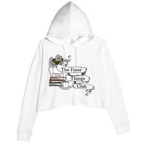 The Office Finer Things Club Crop Fleece Hoodie