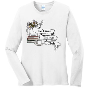 The Office Finer Things Club Ladies Long Sleeve Shirt