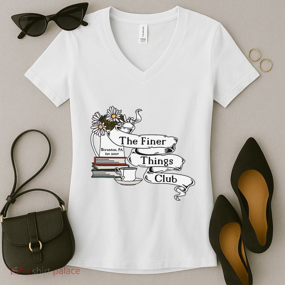 The Office Finer Things Club Women's V-Neck T-Shirt