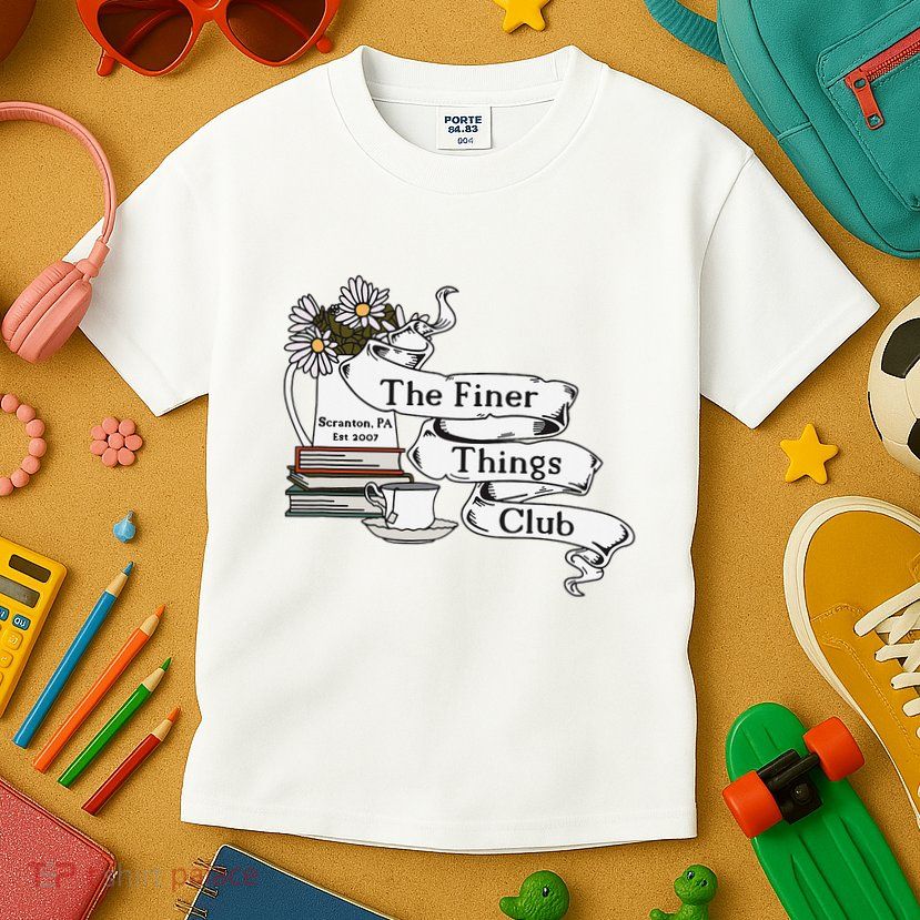 The Office Finer Things Club Kids T-Shirt