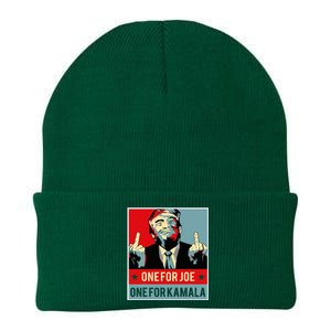 Trump One For Joe One For Kamala Knit Cap Winter Beanie