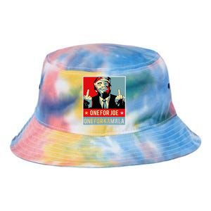 Trump One For Joe One For Kamala Tie Dye Newport Bucket Hat