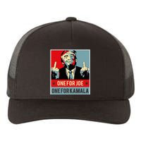 Trump One For Joe One For Kamala Yupoong Adult 5-Panel Trucker Hat