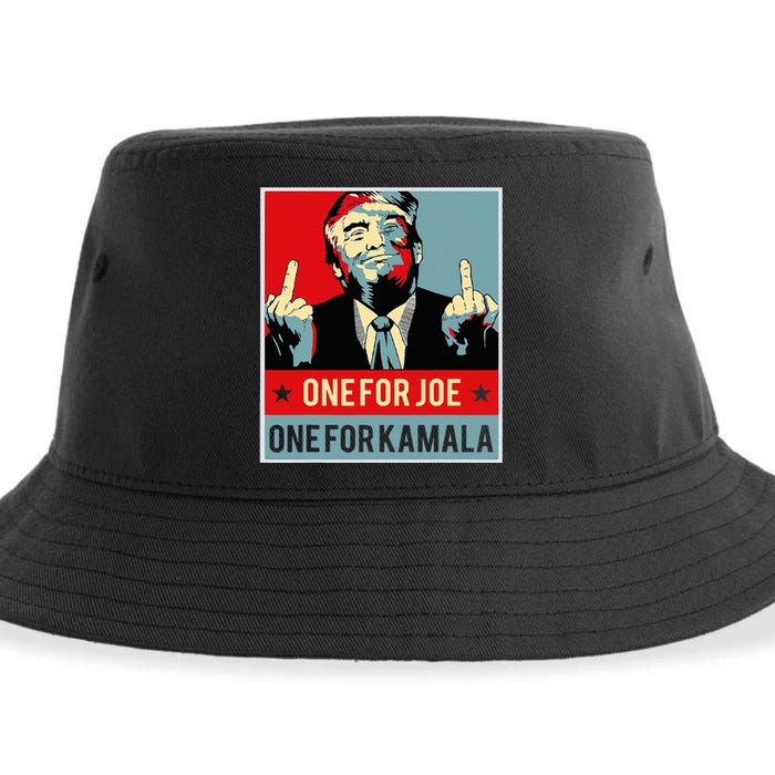 Trump One For Joe One For Kamala Sustainable Bucket Hat