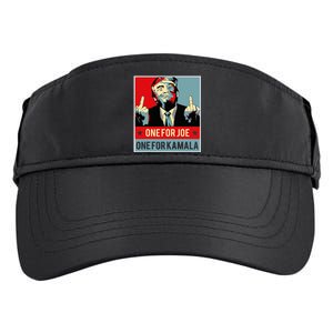 Trump One For Joe One For Kamala Adult Drive Performance Visor