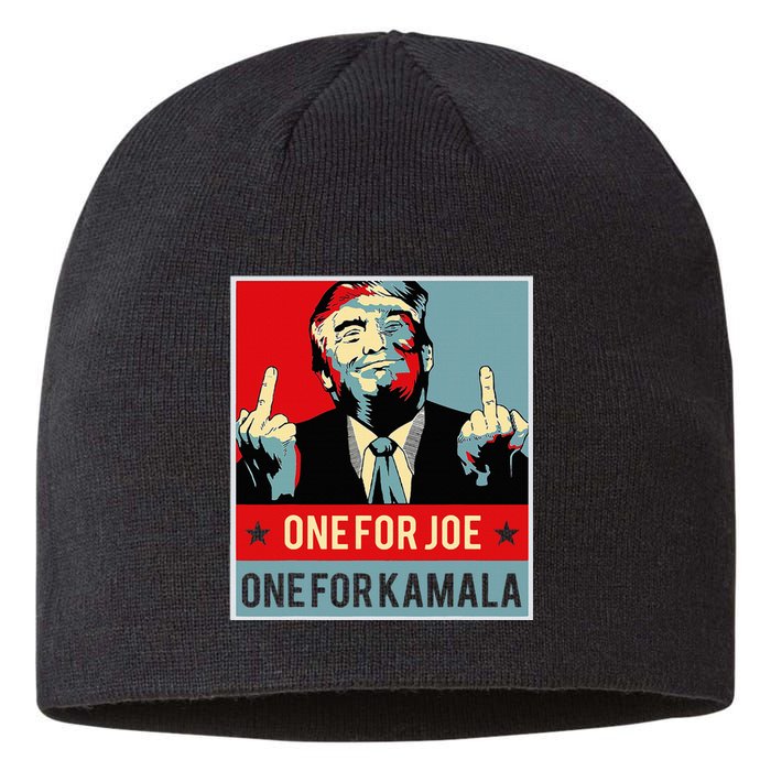 Trump One For Joe One For Kamala Sustainable Beanie