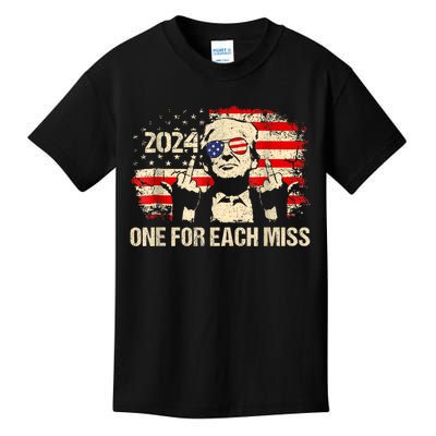 Trump One For Each Miss Trump Vote Trump 2024 America Kids T-Shirt