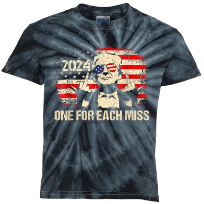 Trump One For Each Miss Trump Vote Trump 2024 America Kids Tie-Dye T-Shirt