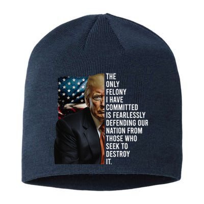 The Only Felony I Have Committed Trump Republican Sustainable Beanie