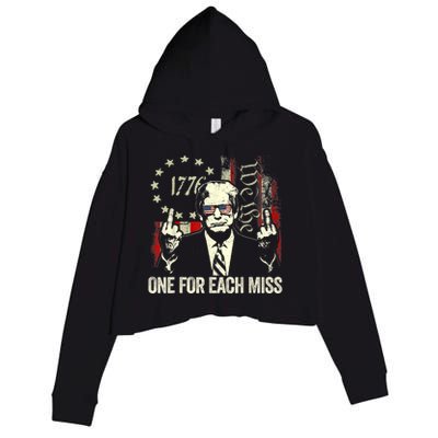 Trump One For Each Miss Crop Fleece Hoodie