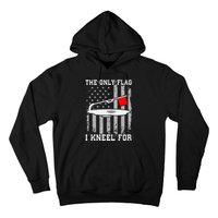 The only Flag I Kneel for Funny Ice Fishing Fisherman Hoodie