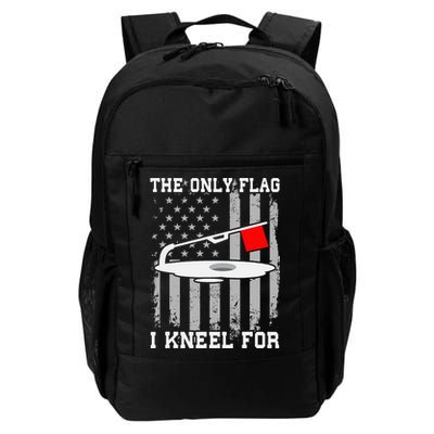The only Flag I Kneel for Funny Ice Fishing Fisherman Backpack
