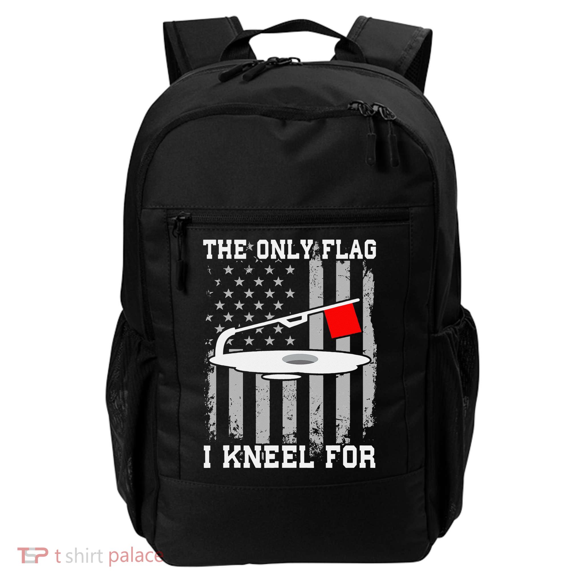 The only Flag I Kneel for Funny Ice Fishing Fisherman Backpack