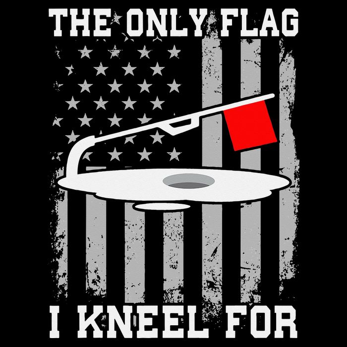 The only Flag I Kneel for Funny Ice Fishing Fisherman Sustainable Beanie