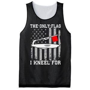 The only Flag I Kneel for Funny Ice Fishing Fisherman Mesh Reversible Basketball Jersey Tank