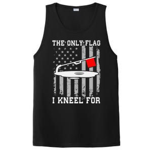 The only Flag I Kneel for Funny Ice Fishing Fisherman PosiCharge Competitor Tank