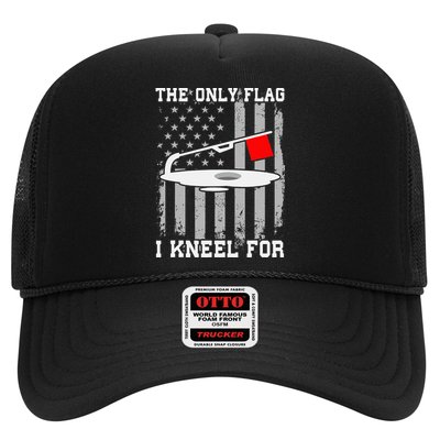 The only Flag I Kneel for Funny Ice Fishing Fisherman Trucker Hat