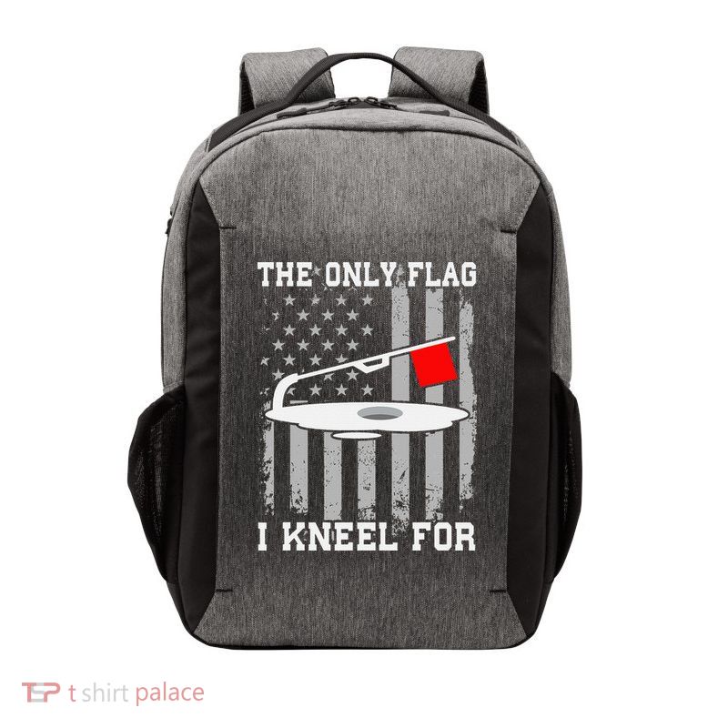 The only Flag I Kneel for Funny Ice Fishing Fisherman Vector Backpack
