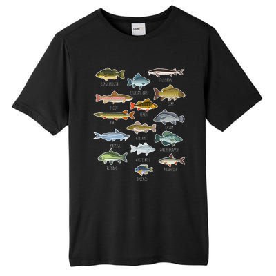 Types Of Freshwater Fish Species Fishing Tall Fusion ChromaSoft Performance T-Shirt