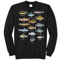 Types Of Freshwater Fish Species Fishing Tall Sweatshirt