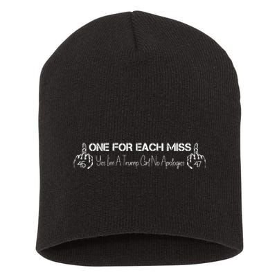 Trump One For Each Miss Short Acrylic Beanie