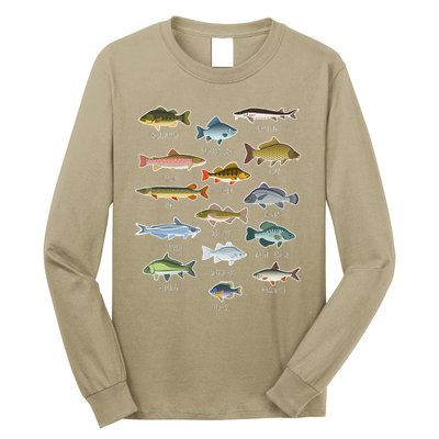 Types Of Freshwater Fish Species Fishing Long Sleeve Shirt