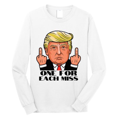 Trump One For Each Miss Political 2024 Election Trump Long Sleeve Shirt