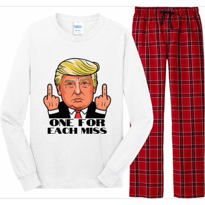 Trump One For Each Miss Political 2024 Election Trump Long Sleeve Pajama Set