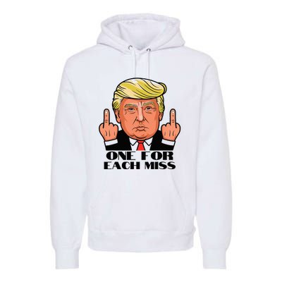 Trump One For Each Miss Political 2024 Election Trump Premium Hoodie