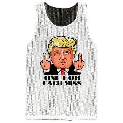 Trump One For Each Miss Political 2024 Election Trump Mesh Reversible Basketball Jersey Tank