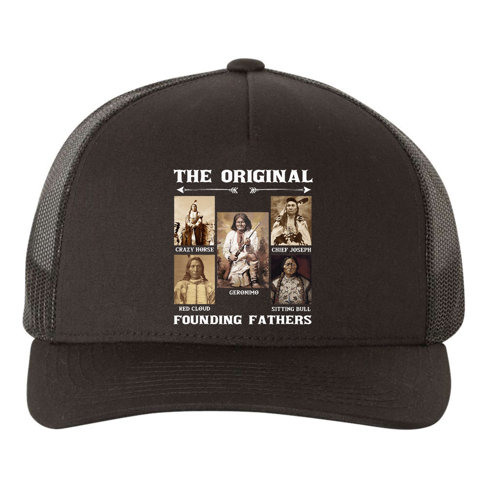 The Original Founding Fathers Native American Yupoong Adult 5-Panel Trucker Hat