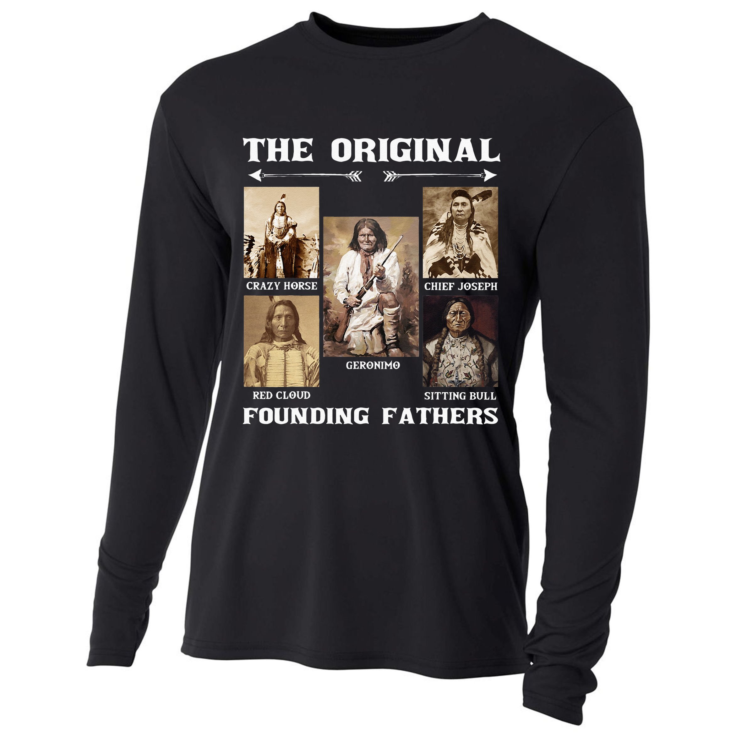 The Original Founding Fathers Native American Cooling Performance Long Sleeve Crew