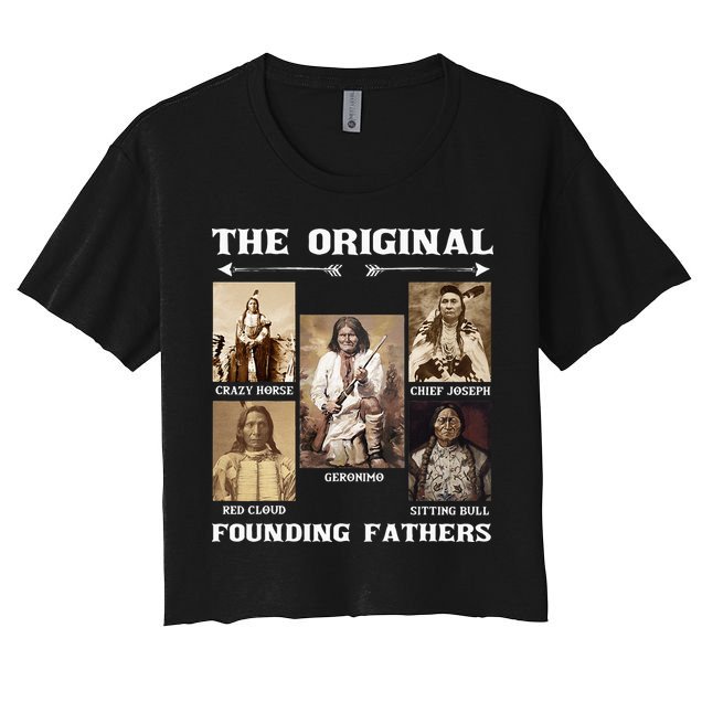 The Original Founding Fathers Native American Women's Crop Top Tee