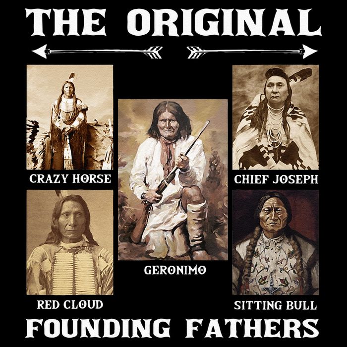 The Original Founding Fathers Native American Cropped Pullover Crew