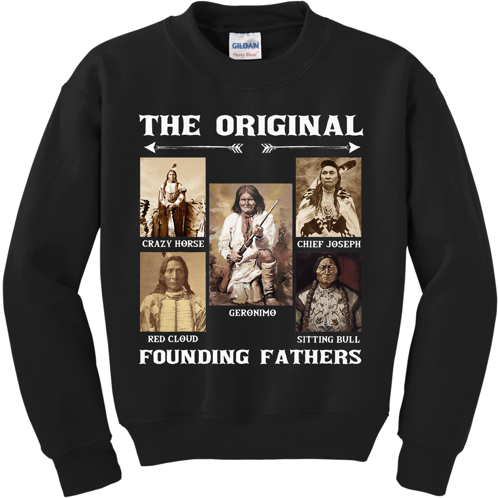 The Original Founding Fathers Native American Kids Sweatshirt