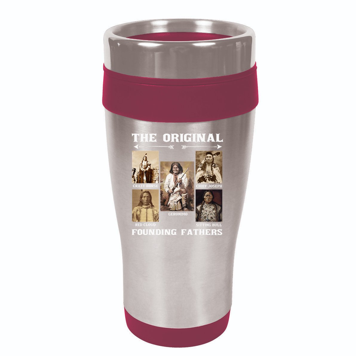 The Original Founding Fathers Native American 16oz Travel Tumbler