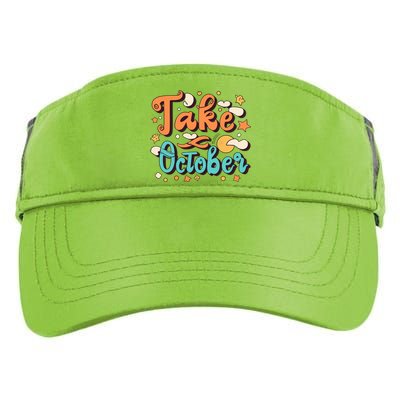 Take October Funny Halloween Adult Drive Performance Visor