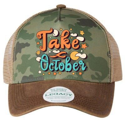 Take October Funny Halloween Legacy Tie Dye Trucker Hat