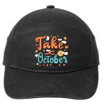 Take October Funny Halloween 7-Panel Snapback Hat