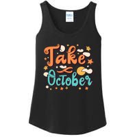 Take October Funny Halloween Ladies Essential Tank