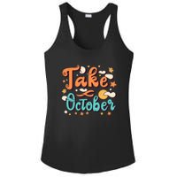 Take October Funny Halloween Ladies PosiCharge Competitor Racerback Tank