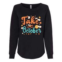 Take October Funny Halloween Womens California Wash Sweatshirt