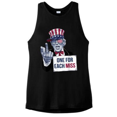 Trump One For Each Miss Graphic Trump Bold Statement Ladies PosiCharge Tri-Blend Wicking Tank