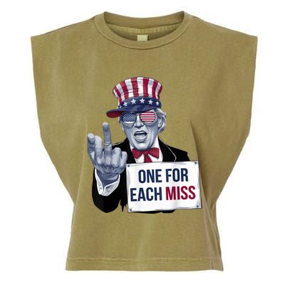 Trump One For Each Miss Graphic Trump Bold Statement Garment-Dyed Women's Muscle Tee