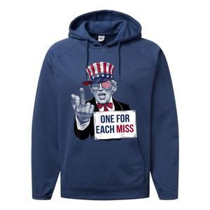 Trump One For Each Miss Graphic Trump Bold Statement Performance Fleece Hoodie