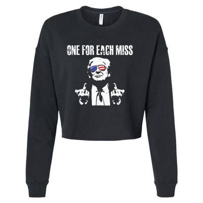 Trump One For Each Miss Cropped Pullover Crew