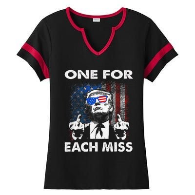 Trump One For Each Miss Gift Ladies Halftime Notch Neck Tee