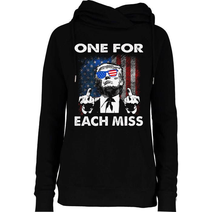 Trump One For Each Miss Gift Womens Funnel Neck Pullover Hood