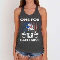 Trump One For Each Miss Gift Women's Knotted Racerback Tank